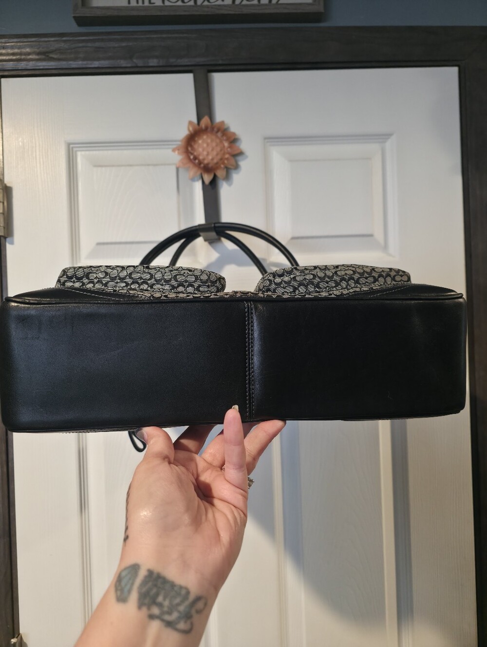 Coach Soho Y2k Black Dual Turnlock Business Bag ‼️Nwot RARE‼️ - Picture 4 of 17
